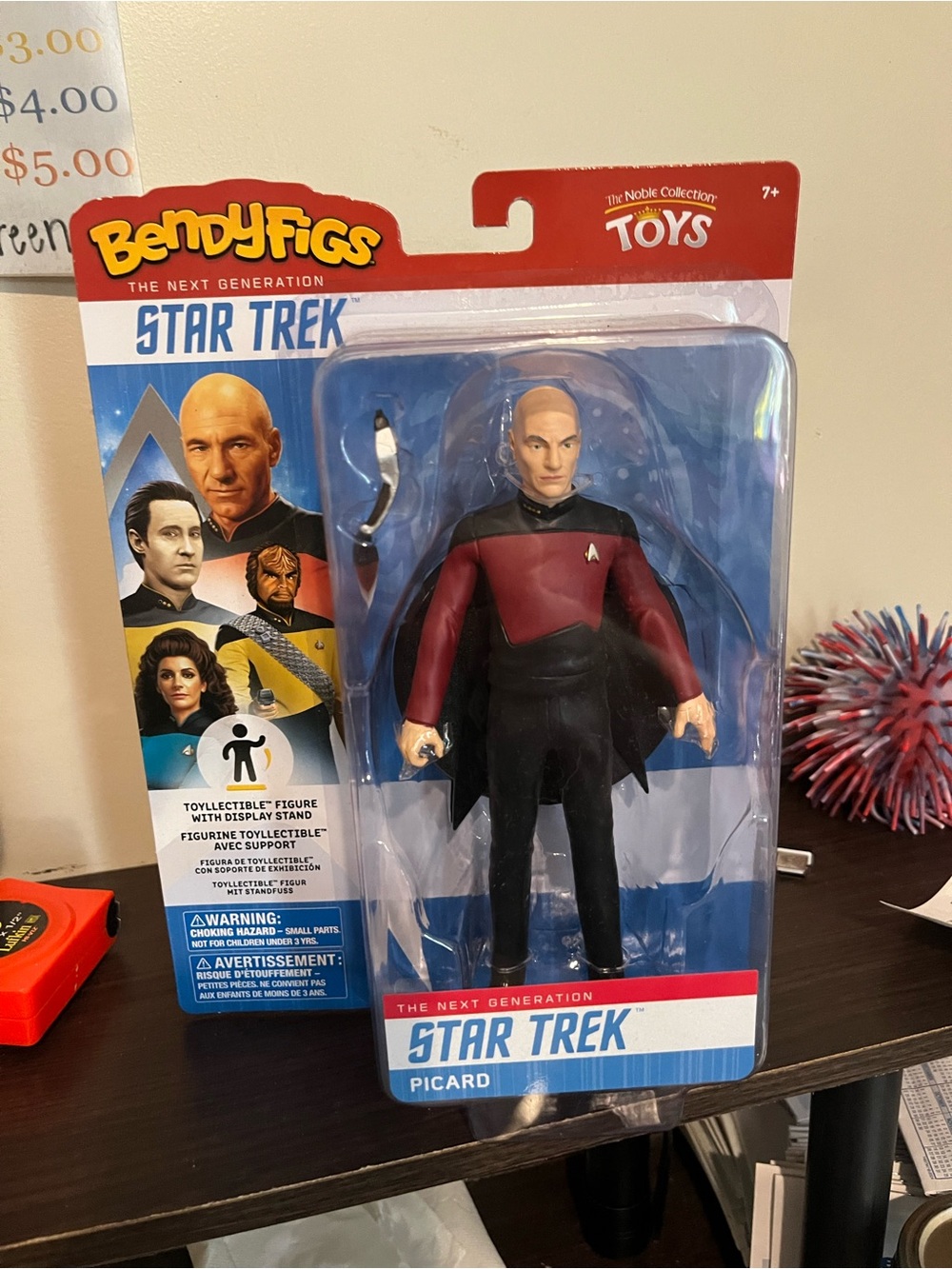 BendyFigs Star Trek Picard Action Figure - Red & Black